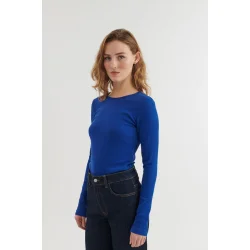 Basic Apparel - Ludmilla LS Tee - Sodalite Blue