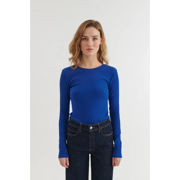 Basic Apparel - Ludmilla LS Tee - Sodalite Blue