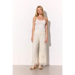 Hunk�n - Lulu Lace Bukser - Cream Lace