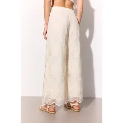 Hunk�n - Lulu Lace Bukser - Cream Lace