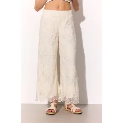 Hunk�n - Lulu Lace Bukser - Cream Lace