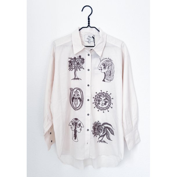 Michala Wiesneck - Flo - Skjorte - Ecru