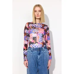 Hunkn - Madison mesh bluse - Art print