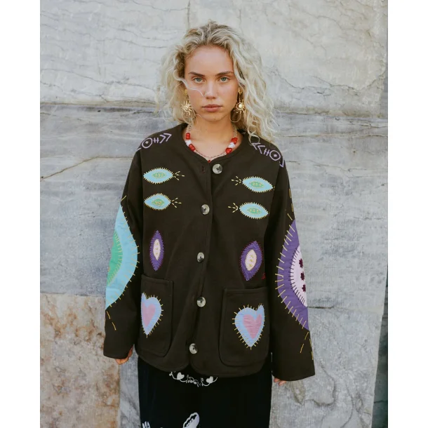 Sissel Edelbo - Maggie jacket - Fudge Brown - ONESIZE