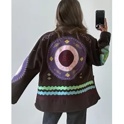 Sissel Edelbo - Maggie jacket - Fudge Brown - ONESIZE