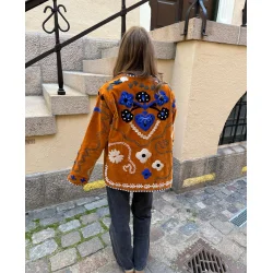 Sissel Edelbo - Maggie jakke - Velvet Brown - ONE SIZE