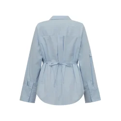 Gossia - Marit skjorte - Light Blue stripes