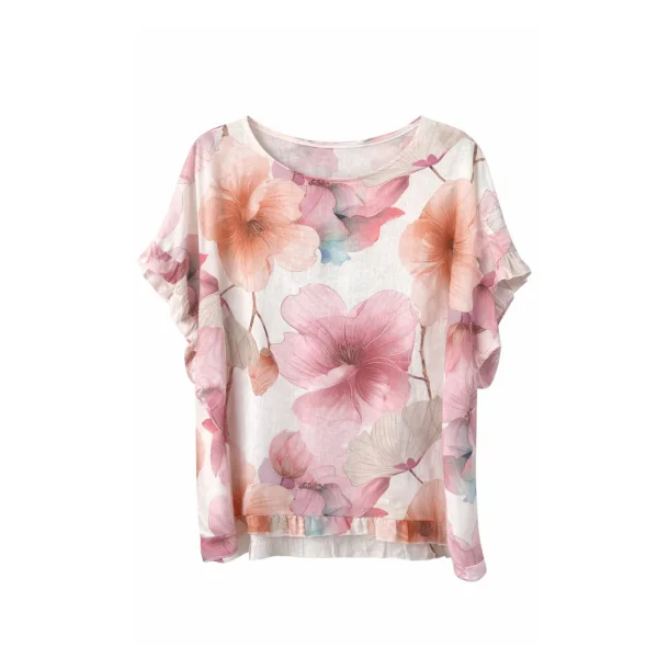 Marta - Mathea Blouse - Pink Flower
