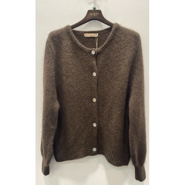 Marta - Cosima Strik Cardigan - Chocolat