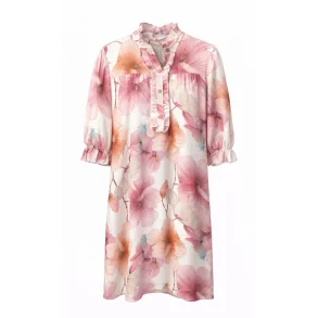 Marta - Joella Kjole - Pink Flower