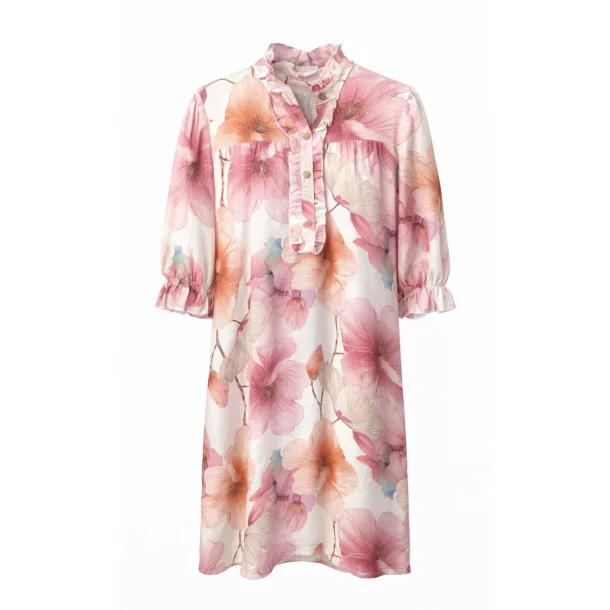 Marta - Joella Kjole - Pink Flower