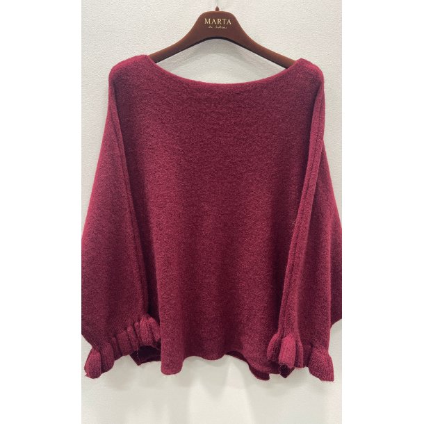 Marta - Elderflower Strik - Bordeaux - Onesize