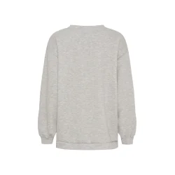 Marta - Hibiscus Sweatshirt - Grey/Pink