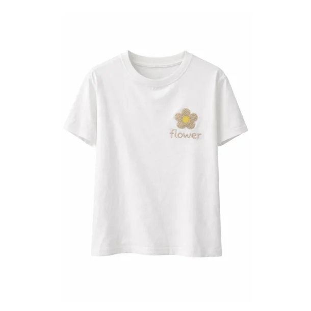 Marta - Avella T-shirt - White/Beige