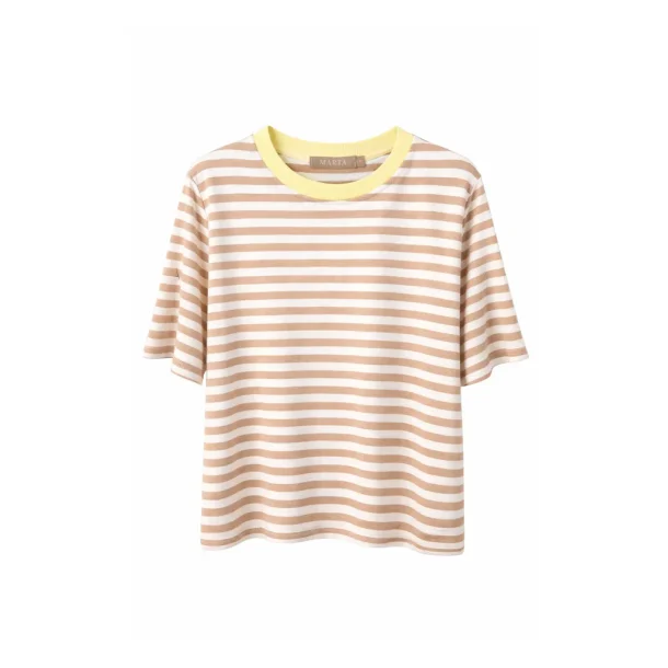 Marta - Jamila T-shirt - Beige/Yellow