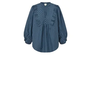 Gossia - Mee Vibs Blouse - Blue Stripes 