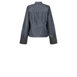 Gossia - Micalla Skjorte - Black/White Stripes 