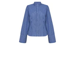 Gossia - Micalla Skjorte - Blue White Stripes