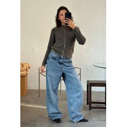 Boii - Milla Strik zipper - Mole Melange