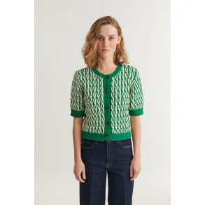 Basic Apparel - Minie Cardigan - Abundant green/ Whisper White