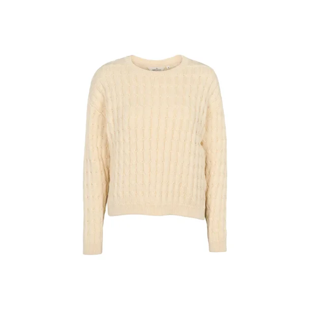 Basic Apparel - Minie strik - Whisper White