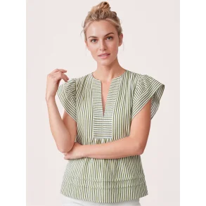 Gossia - Minka Bluse - Creme Navy Stripes