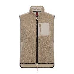Mos Mosh - Rowe Eli Teddy vest - Feather Gray