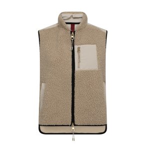 Mos Mosh - Rowe Eli Teddy vest - Feather Gray