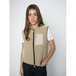 Mos Mosh - Rowe Eli Teddy vest - Feather Gray