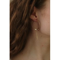 Boii - Nerja Hoops - Bordeaux Guld