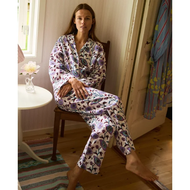 Sissel Edelbo - Nuit pyjamas s�t - Purple flower