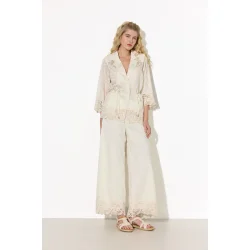 Hunk�n - Patty Lace Trousers - Cream