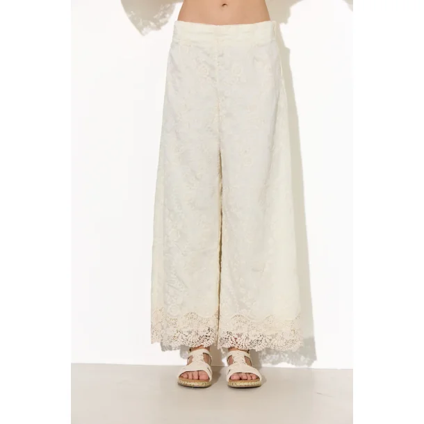 Hunk�n - Patty Lace Trousers - Cream