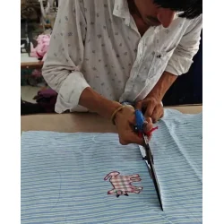 Sissel Edelbo - Pil skjorte - Green stribes