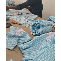 Sissel Edelbo - Pil skjorte - Green stribes