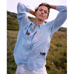 Sissel Edelbo - Pil skjorte - Green stribes