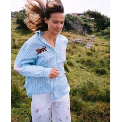 Sissel Edelbo - Pil skjorte - Green stribes