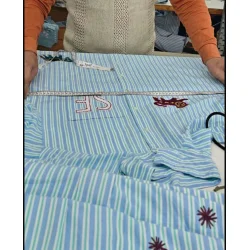 Sissel Edelbo - Pil skjorte - Green stribes