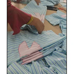 Sissel Edelbo - Pil skjorte - Green stribes