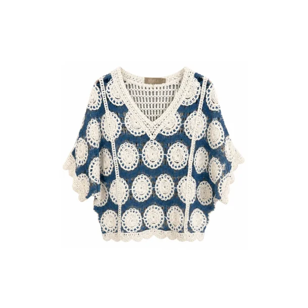 Marta - Mikaela Bluse - Blue - Onesize