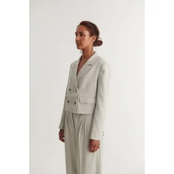 Basic Apparel - Radi Kort Jakke - Chincilla