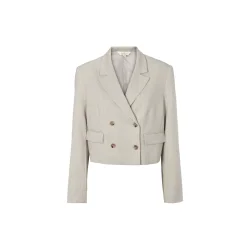 Basic Apparel - Radi Kort Jakke - Chincilla