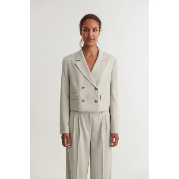 Basic Apparel - Radi Kort Jakke - Chincilla