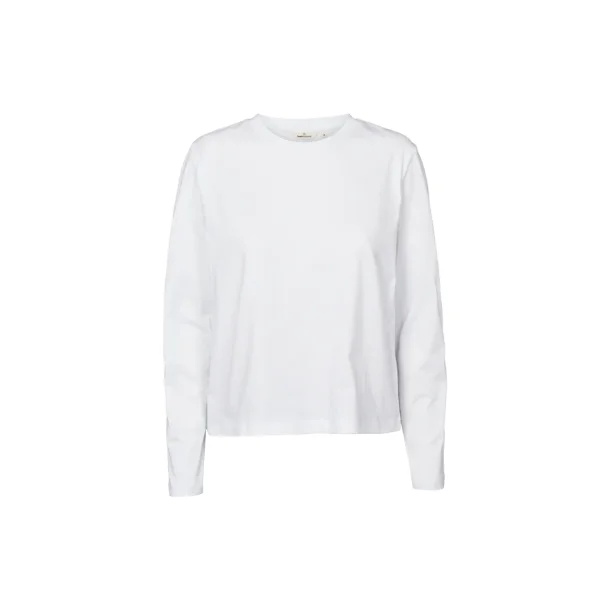 Basic Apparel - Raja LS tee - White