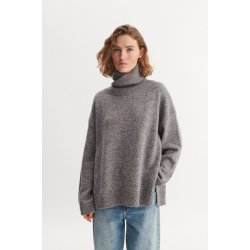 Basic Apparel - Randi T-Neck - Portabella/Poppy Seed