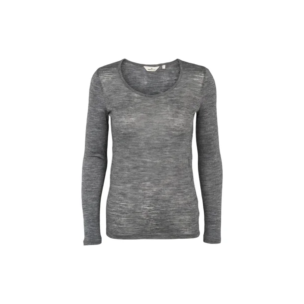 Basic Apparel - Rinka LS Tee - Grey Mel