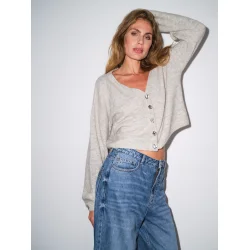 Gossia - Rosie Cardigan - Light Grey Melange