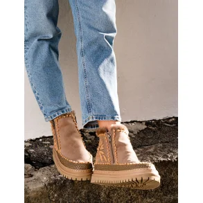 Laidback London - Setsu Floral - Ankelstvler - Peach 