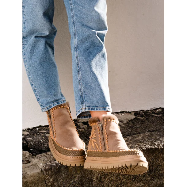 Laidback London - Setsu Floral - Ankelstvler - Peach 