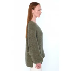 Hst - Sofie V-Neck Sweater - Winter Moss